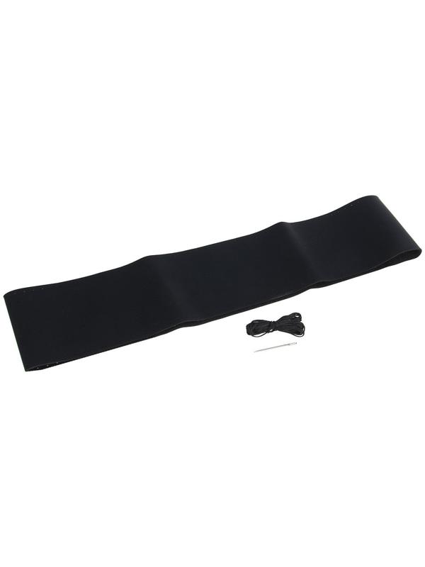 Сшивной чехол TORSO на руль 38 см, искусственная кожа, черный