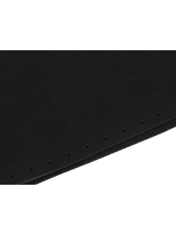 Сшивной чехол TORSO на руль 38 см, искусственная кожа, черный