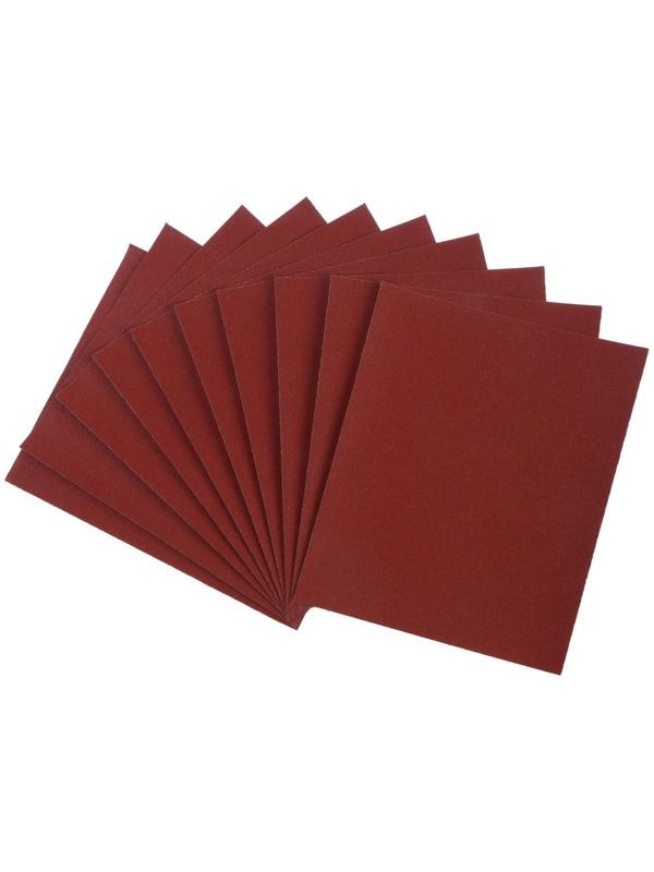 Шкурка шлифовальная в листах ЛОМ, на бумажной основе водостойкая, 230 х 280, Р100, 10 шт.