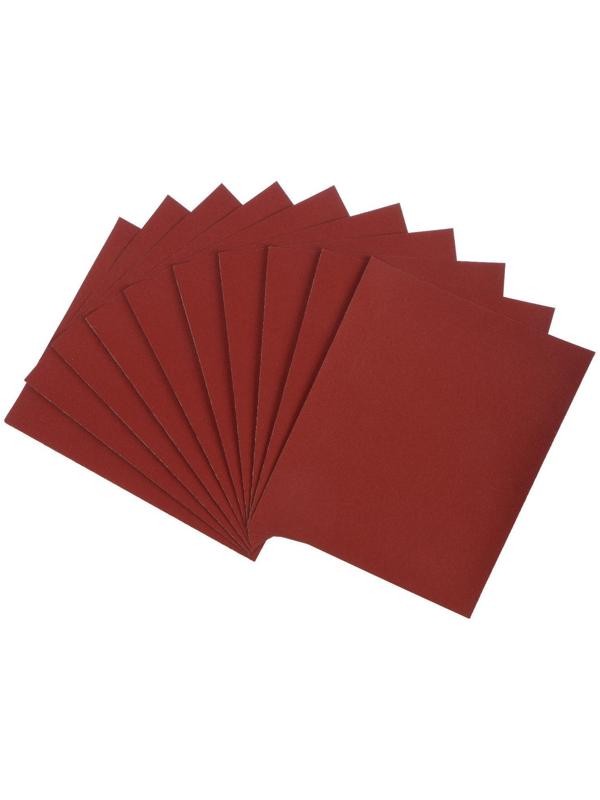 Шкурка шлифовальная в листах ЛОМ, на бумажной основе водостойкая, 230 х 280, Р180, 10 шт.