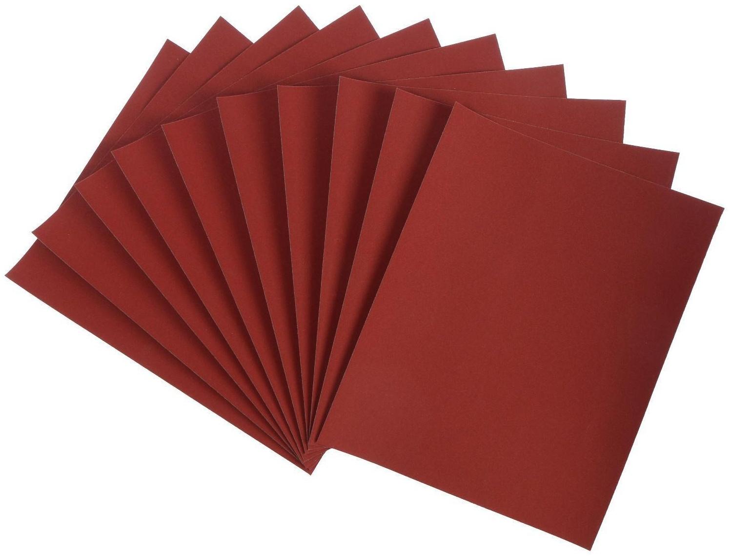 Шкурка шлифовальная в листах ЛОМ, на бумажной основе водостойкая, 230 х 280, Р1500, 10 шт.