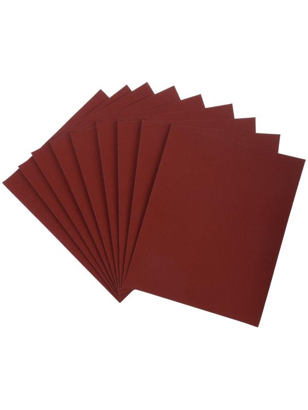 Шкурка шлифовальная в листах ЛОМ, на бумажной основе водостойкая, 230 х 280, Р2000, 10 шт.