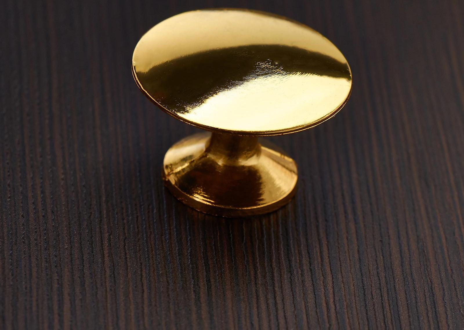 Ручка кнопка ТУНДРА РК002GP, цвет золото