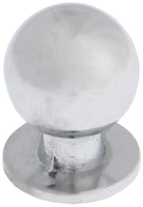 Ручка кнопка ТУНДРА РК008, цвет хром