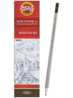 Карандаш чернографитный Koh-I-Noor 1860 B Gold Star, профессиональный
