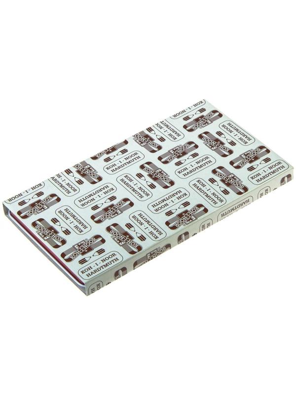 Набор карандашей чернографитных разной твердости 12 штук Koh-i-Noor 1502/II, 8B-2H, в металлическом пенале