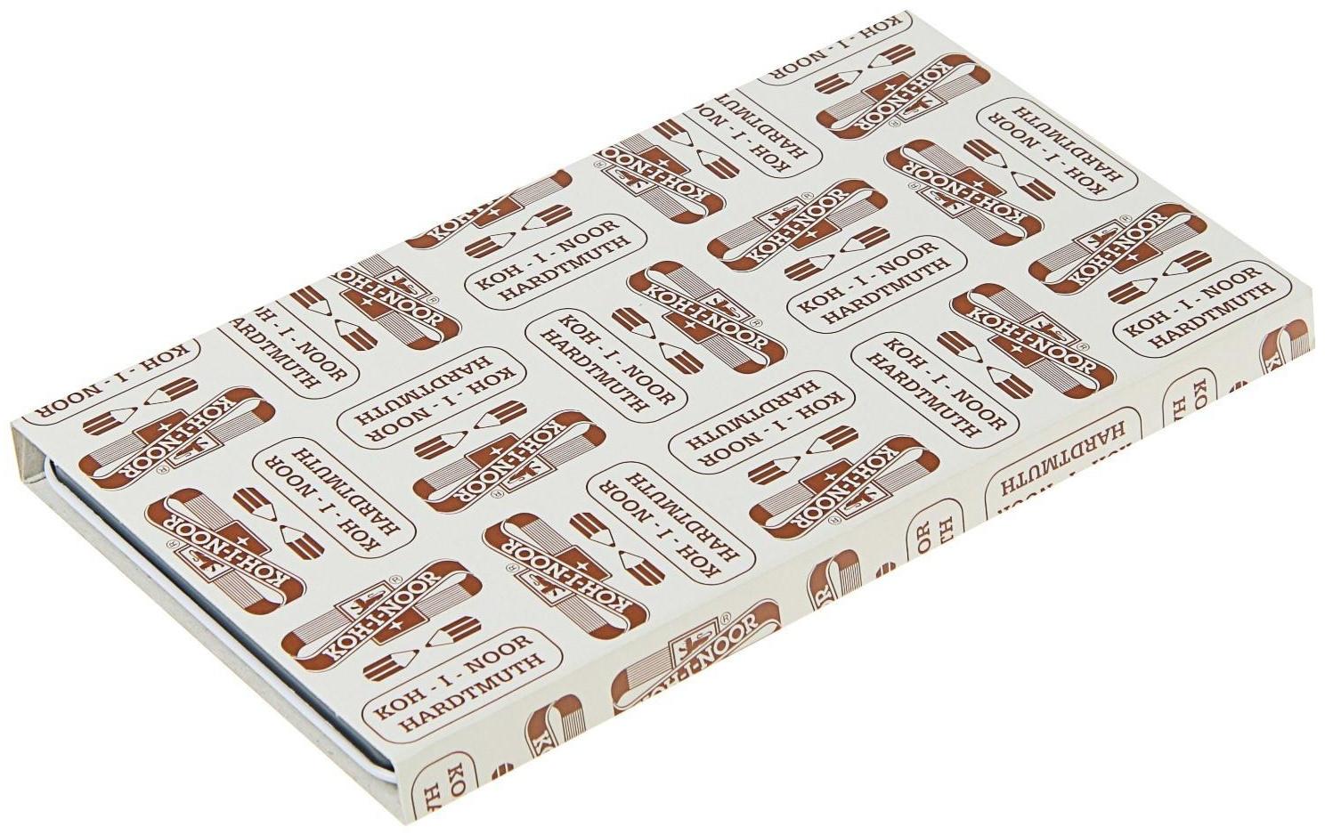 Набор карандашей чернографитных разной твердости 12 штук Koh-i-Noor 1502/III, 5B-5H, в металлическом пенале