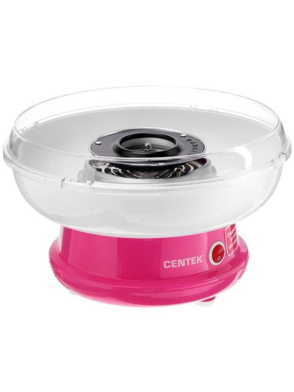 Аппарат для приготовления сахарной ваты Centek CT-1445, 400 Вт, розовый