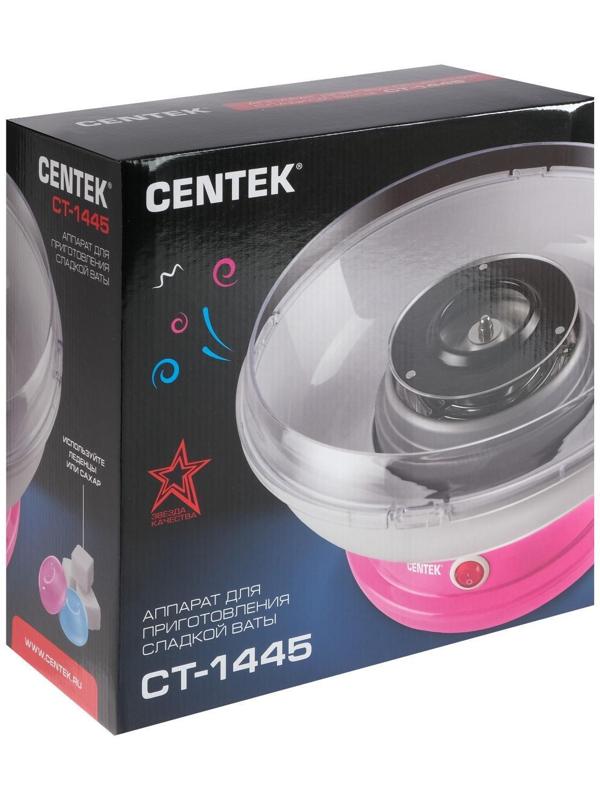 Аппарат для приготовления сахарной ваты Centek CT-1445, 400 Вт, розовый