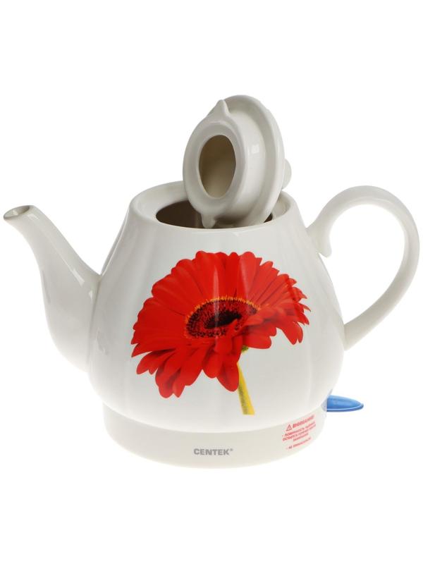 Чайник электрический Centek CT-0062, керамика, 2 л, 2000 Вт, 