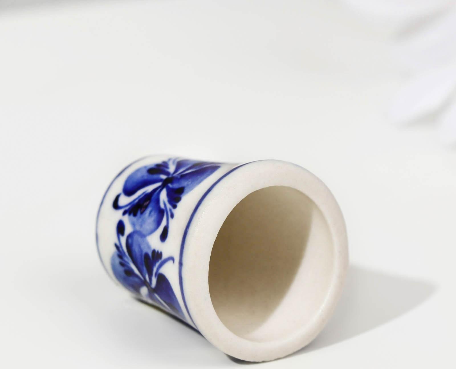 Сувенир «Напёрсток», 3 см, гжель