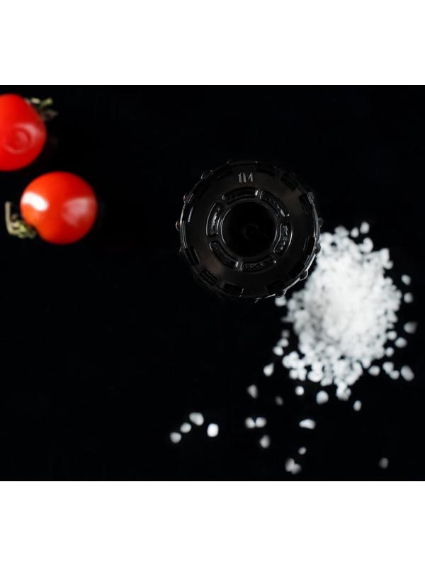 Мельница, пластиковый механизм, 115 мл (45-80 гр), цвет чёрный