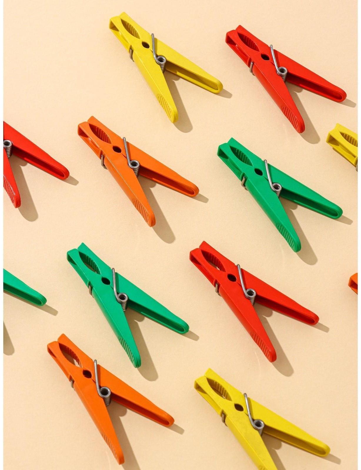 Прищепки бельевые «Пингвин», 8 см, 12 шт, цвет МИКС