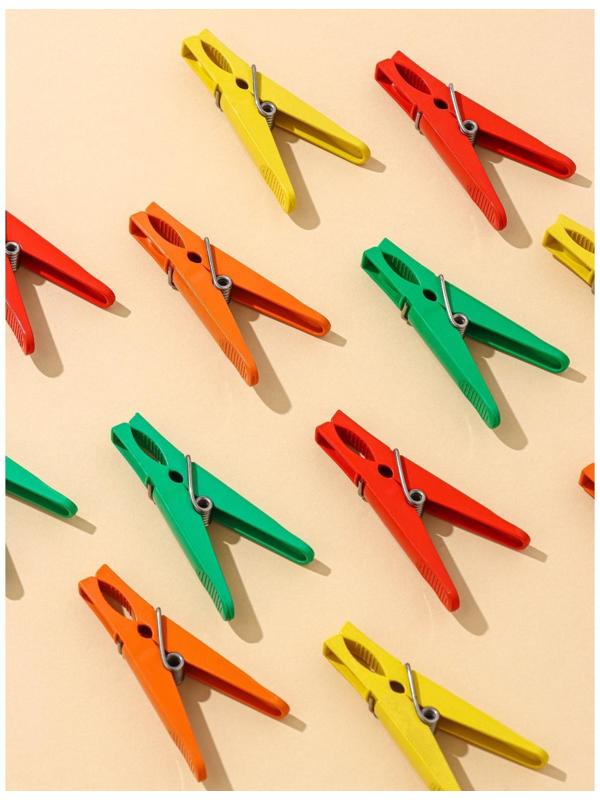 Прищепки бельевые «Пингвин», 8 см, 12 шт, цвет МИКС