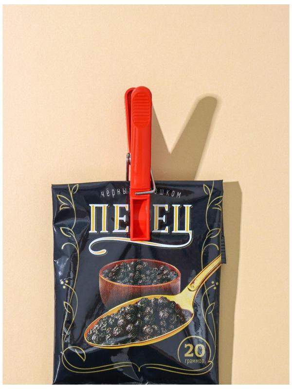 Прищепки бельевые «Пингвин», 8 см, 12 шт, цвет МИКС