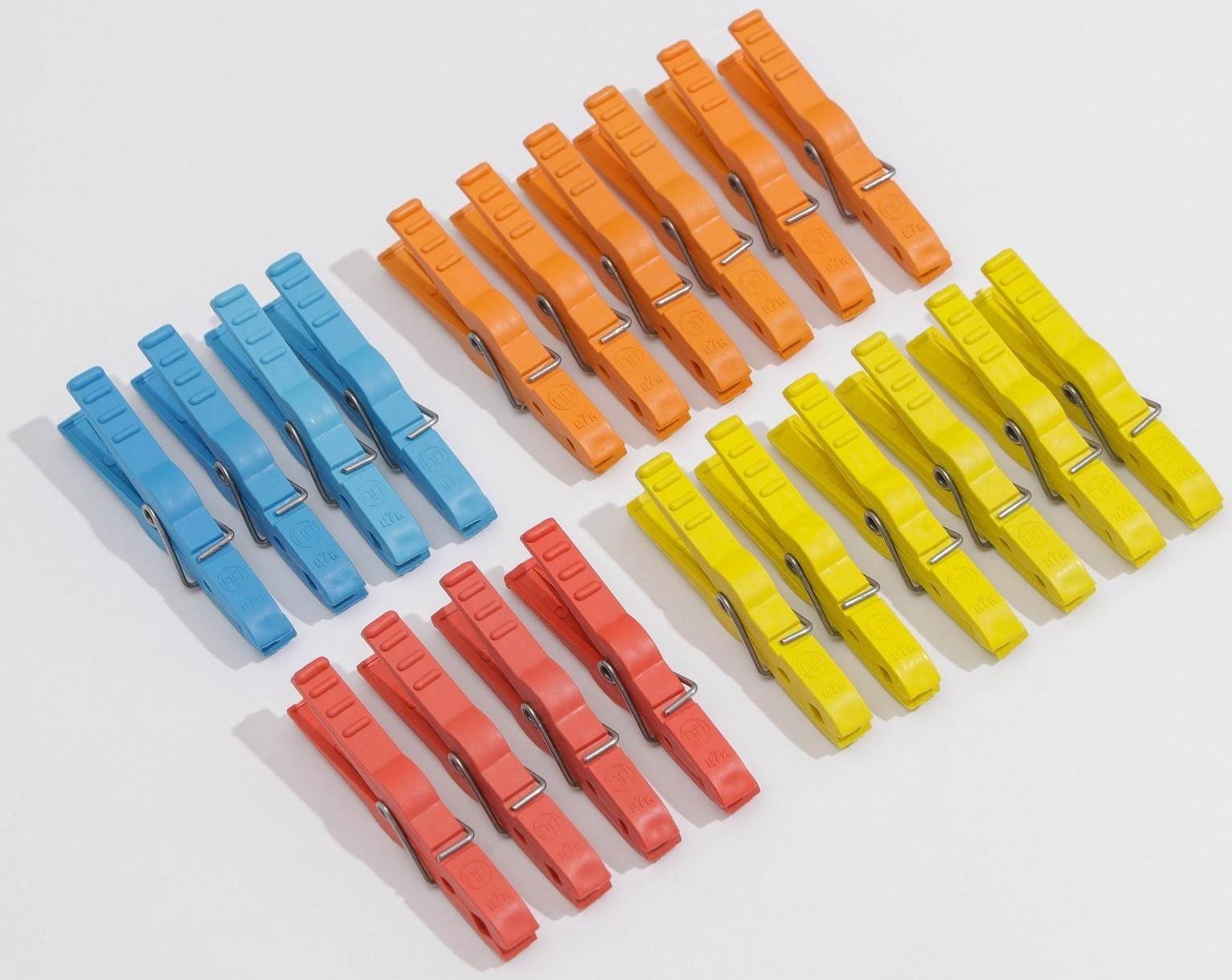 Прищепки бельевые «Кубаночка», 8 см, 20 шт, цвет МИКС