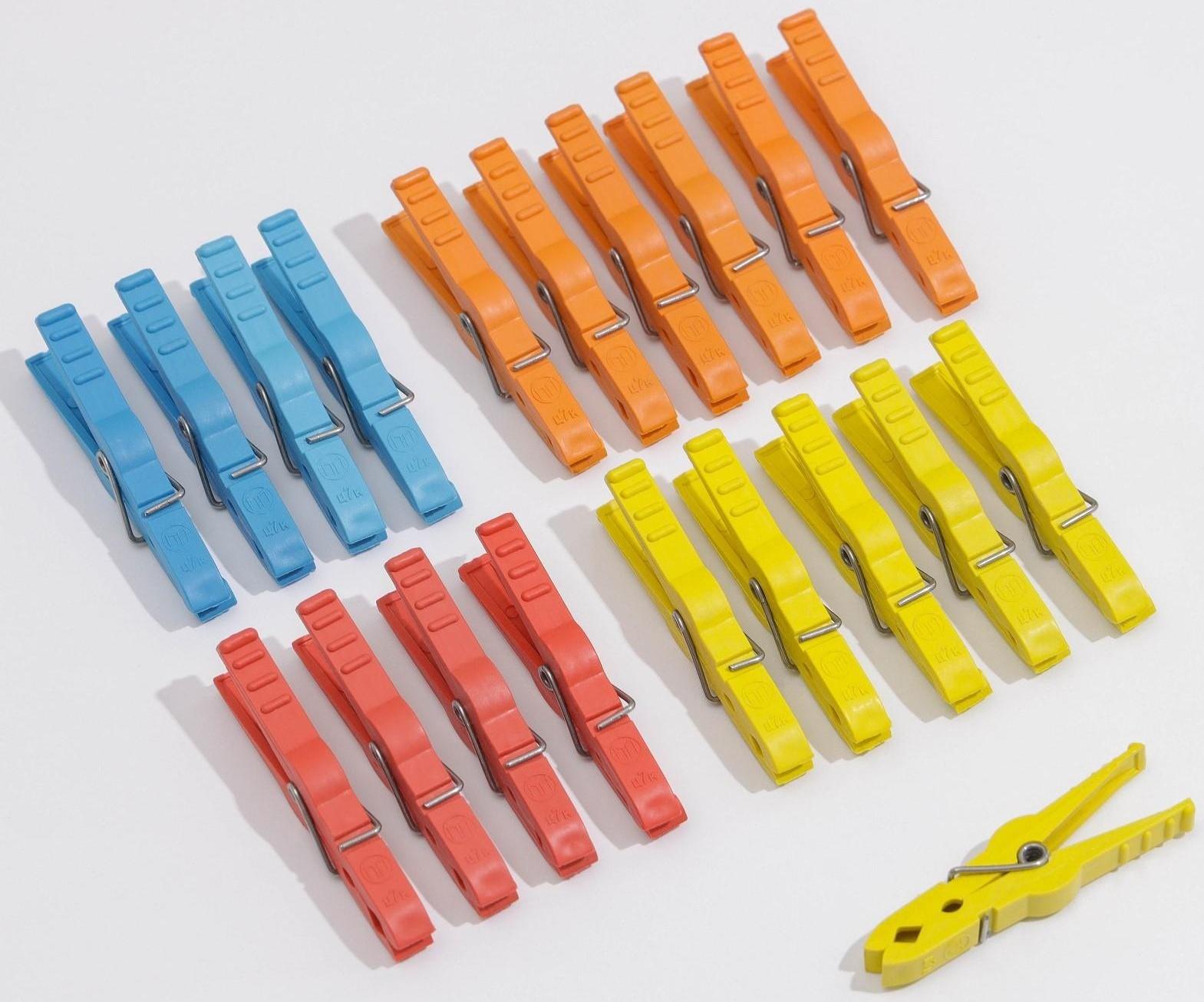 Прищепки бельевые «Кубаночка», 8 см, 20 шт, цвет МИКС