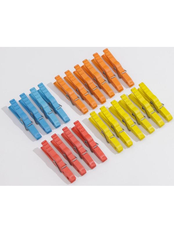 Прищепки бельевые «Кубаночка», 8 см, 20 шт, цвет МИКС