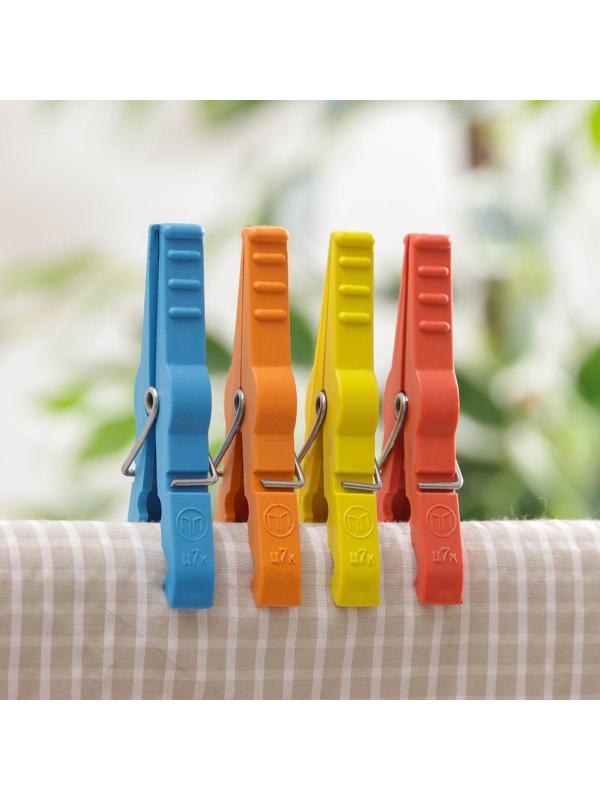 Прищепки бельевые «Кубаночка», 8 см, 20 шт, цвет МИКС