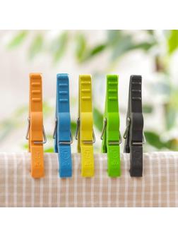 Прищепки бельевые на подвеске «Кубаночка», 8 см, 45 шт, цвет МИКС