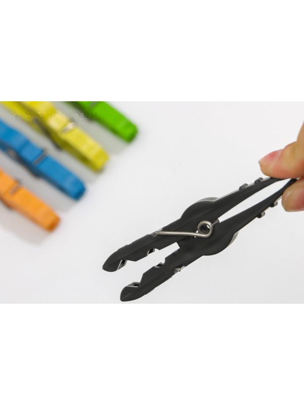 Прищепки бельевые на подвеске «Кубаночка», 8 см, 45 шт, цвет МИКС