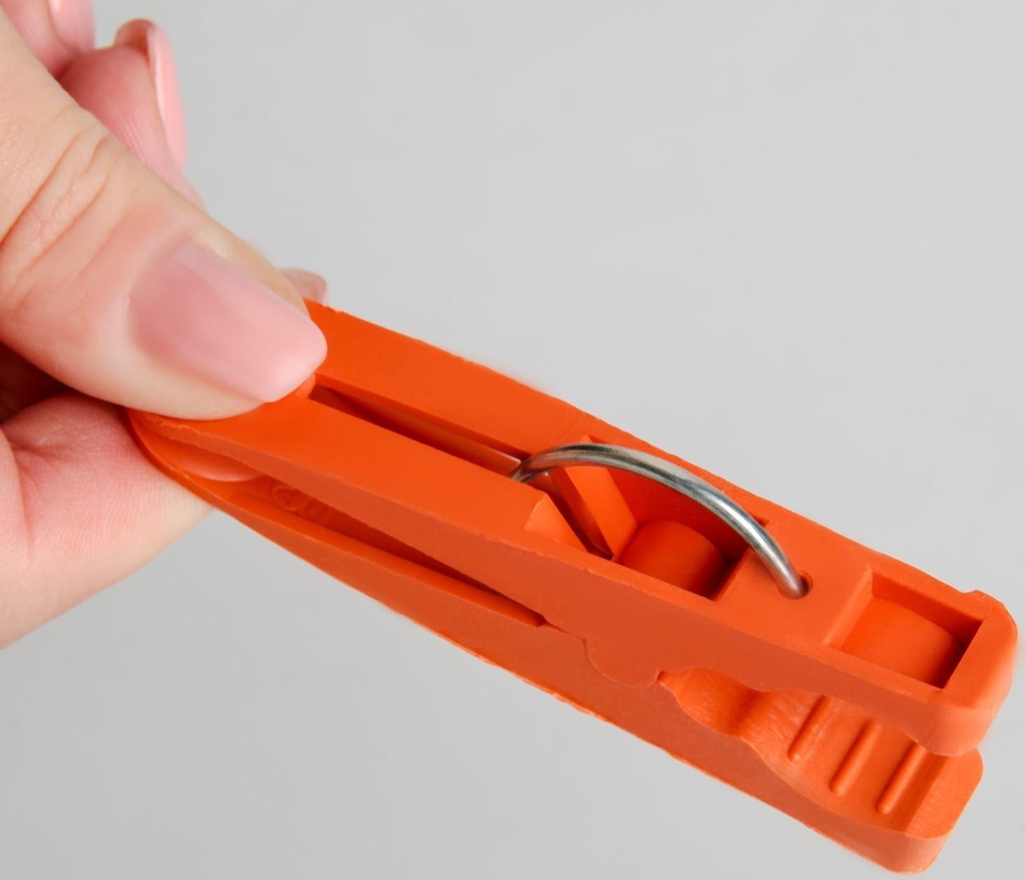 Прищепки бельевые «Лапочка», 8 см, 20 шт, цвет МИКС