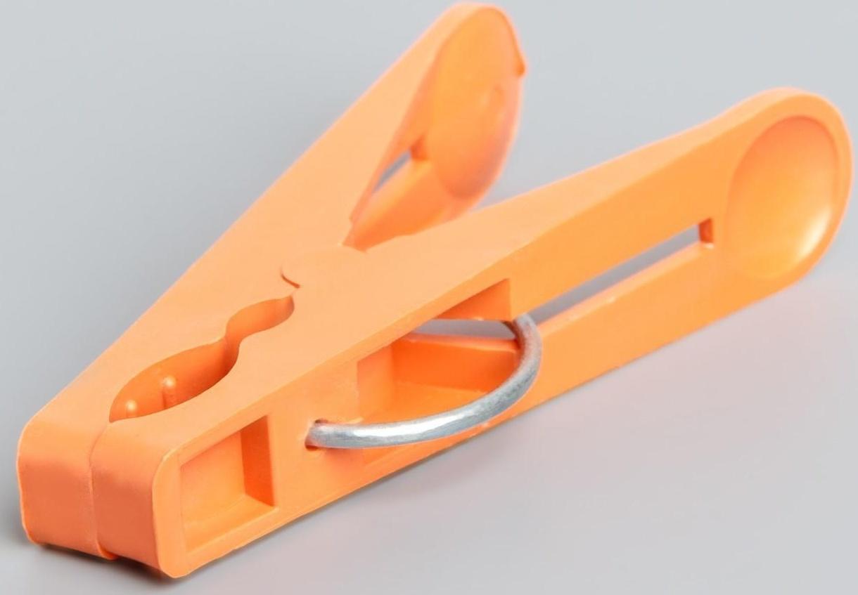 Прищепки бельевые «Лапочка», 8 см, 20 шт, цвет МИКС