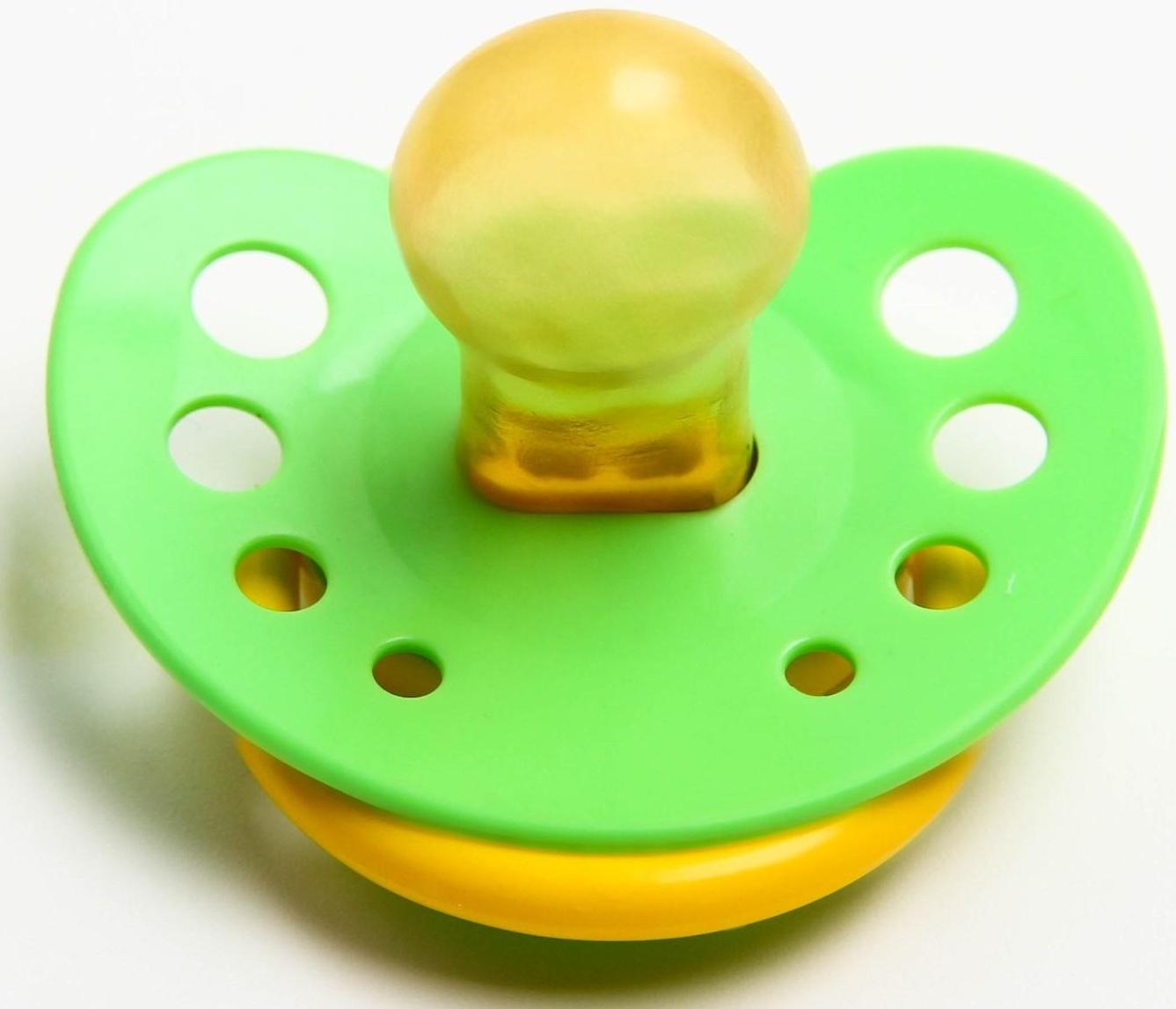 Соска-пустышка латексная анатомическая «Милые зверята», с колпачком, от 0 мес., цвета МИКС