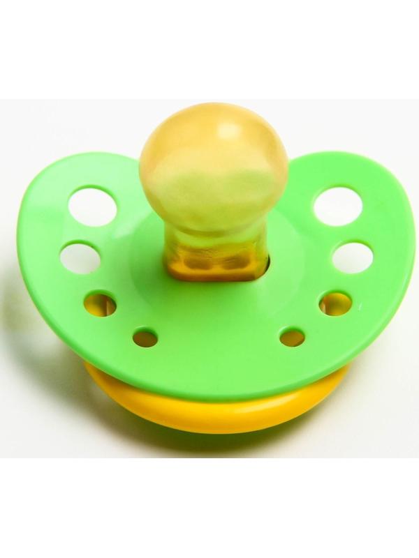 Соска-пустышка латексная анатомическая «Милые зверята», с колпачком, от 0 мес., цвета МИКС