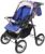Коляска-трансформер «Гном», надувные колёса, оттенки синего, рисунок МИКС