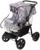 Коляска-трансформер «Гном», пластиковые колёса, цвет серый, рисунок МИКС