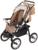 Коляска-трансформер «Гном», надувные колёса, оттенки коричневого, рисунок МИКС