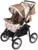 Коляска-трансформер «Гном», надувные колёса, оттенки коричневого, рисунок МИКС