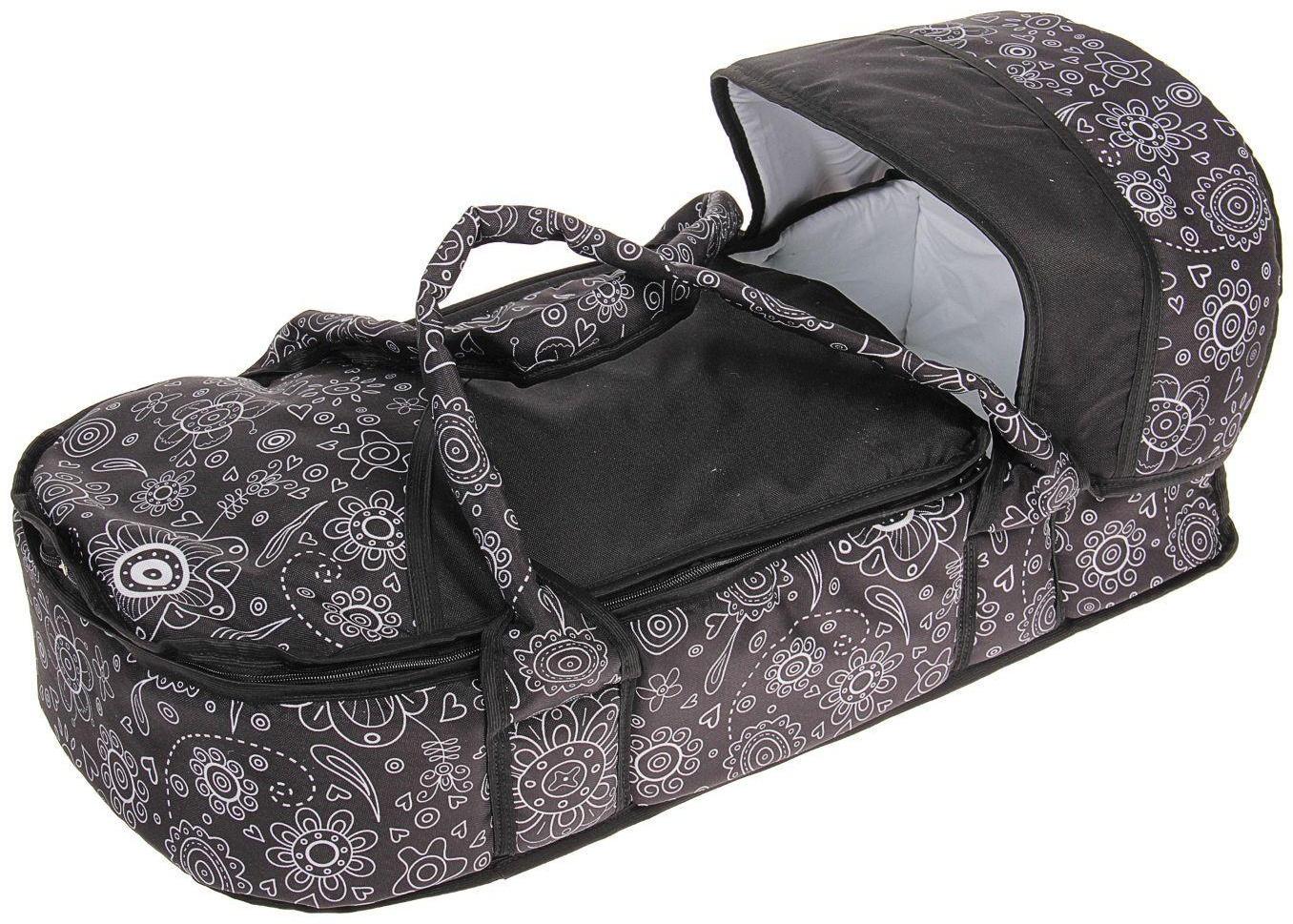 Коляска-трансформер «Пилот», надувные колёса, оттенки серого, рисунок МИКС