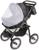 Коляска-трансформер «Пилот», надувные колёса, оттенки серого, рисунок МИКС