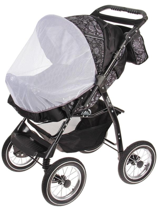 Коляска-трансформер «Пилот», надувные колёса, оттенки серого, рисунок МИКС