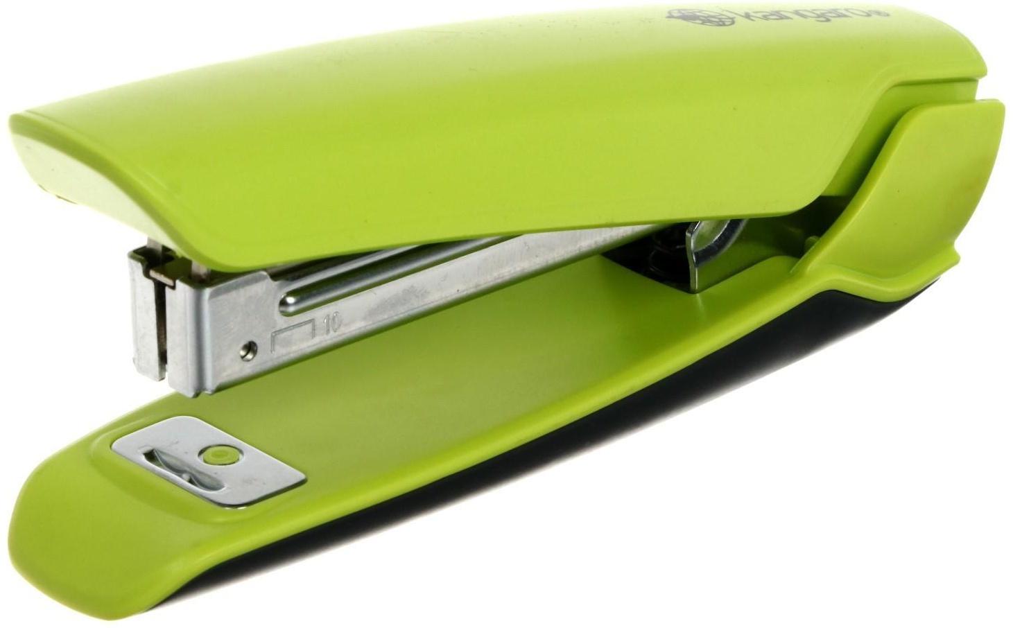 Степлер Kangaro Nowa-10 Parrot Green, скоба №10, до 15 листов, стальной механизм, зелёный