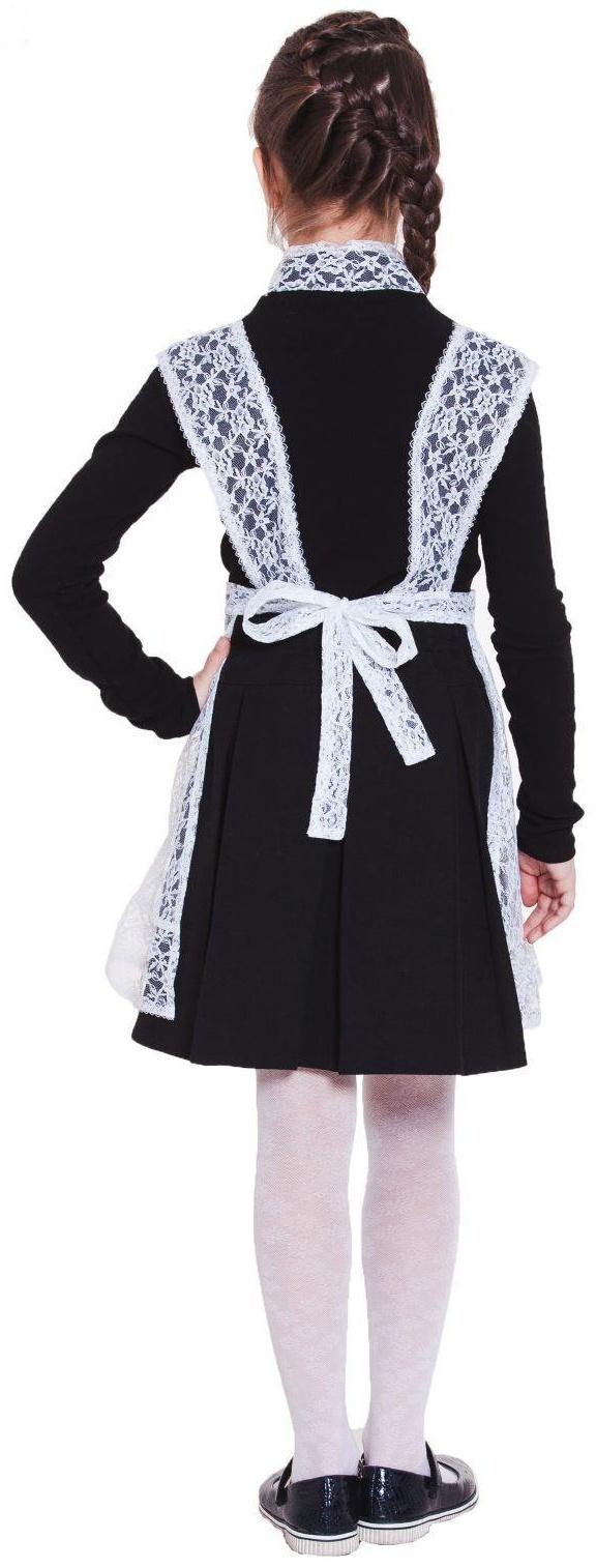 Фартук гипюровый «Выпускница», на широких бретелях, по низу волан, цвет белый, р. 28-34