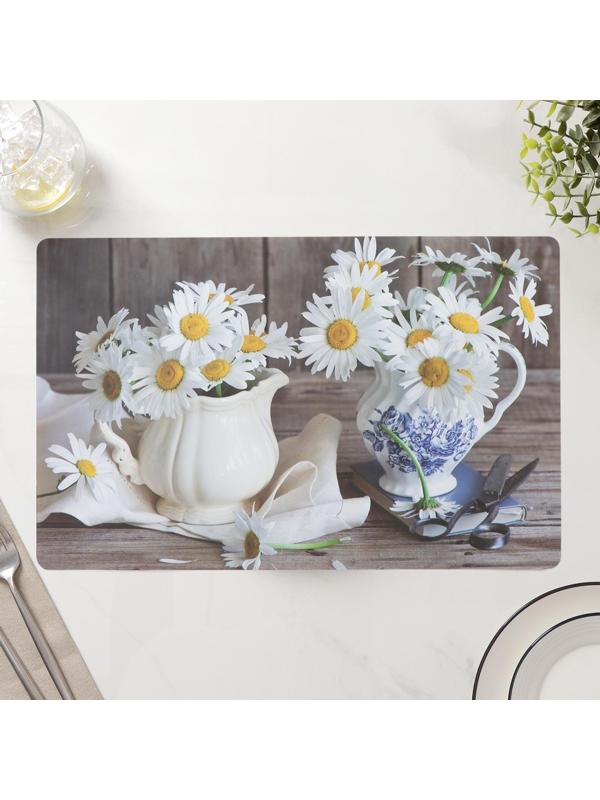 Салфетка сервировочная на стол «Ромашки», 26×41 см