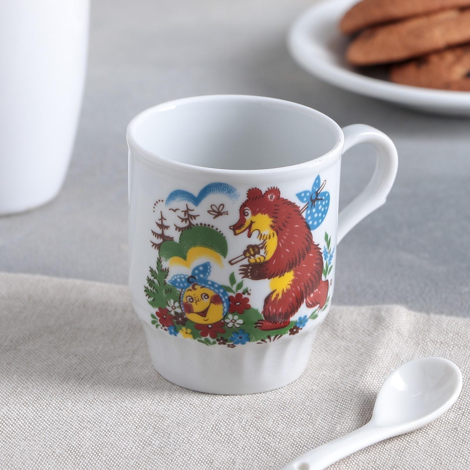 Кружка детская «Русское поле. Весёлый Колобок», 210 мл, рисунок МИКС