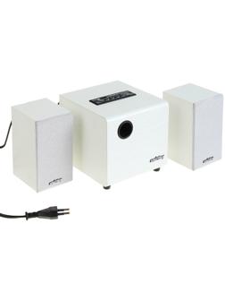 Компьютерные колонки 2.1 SmartBuy SPARTA SBA-210, 2х2 Вт+8 Вт, MP3, FM, 220 В, белые