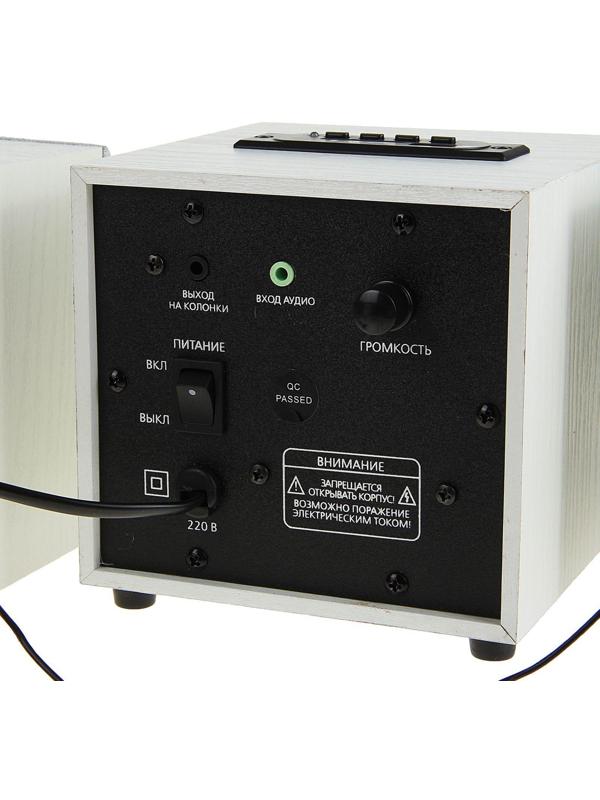 Компьютерные колонки 2.1 SmartBuy SPARTA SBA-210, 2х2 Вт+8 Вт, MP3, FM, 220 В, белые