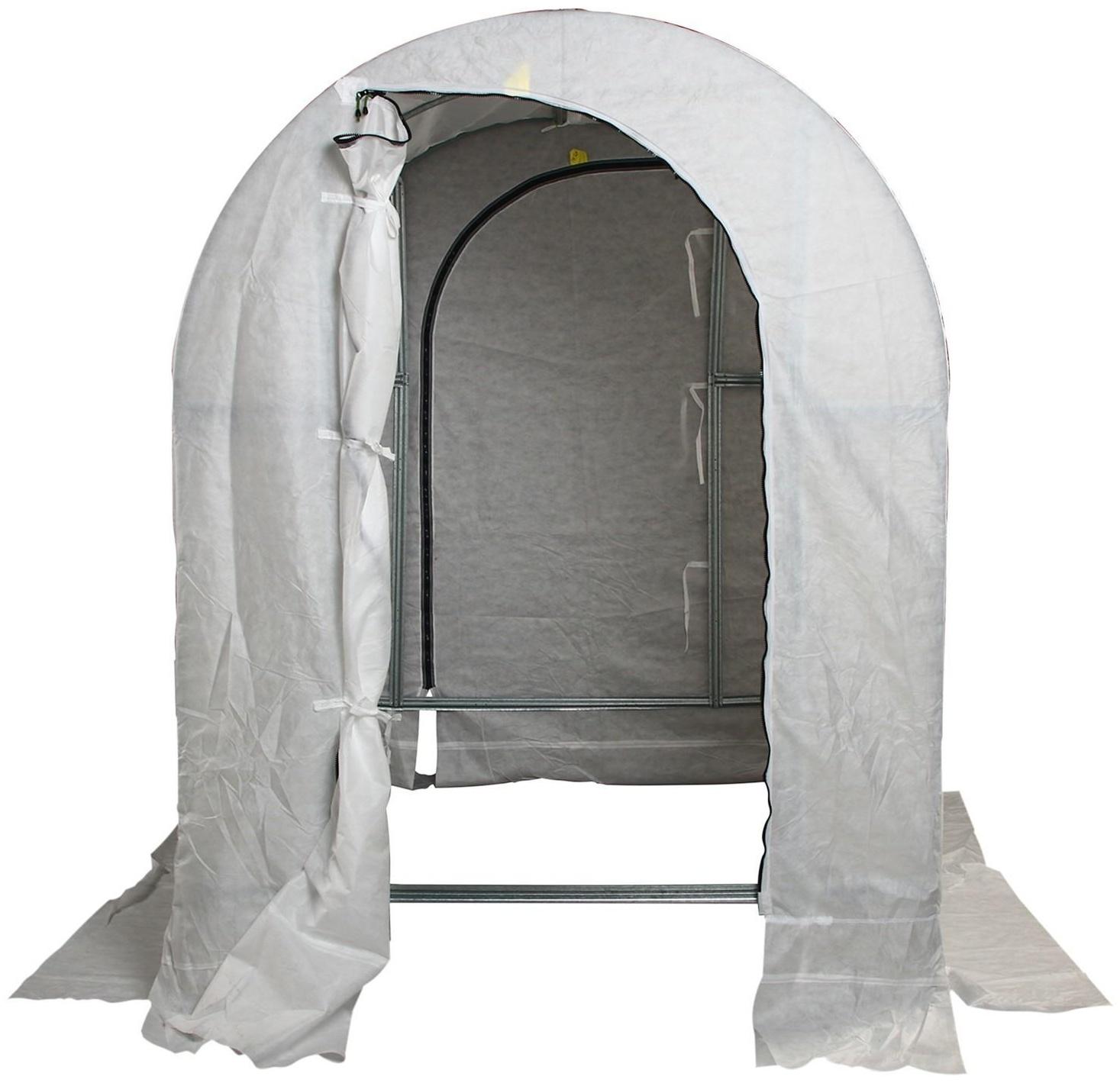 Теплица «Сибирский агроном», 2 × 1,65 × 1,85 м, оцинкованная сталь, профиль 42 × 14 мм, спанбонд 65 г/м²