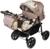 Коляска-трансформер «Гном», пластиковые колёса, оттенки коричневого, рисунок МИКС