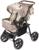 Коляска-трансформер «Гном», пластиковые колёса, оттенки коричневого, рисунок МИКС