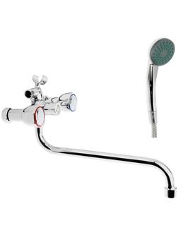 Cмеситель для ванны Accoona A87180, двухвентильный, хром