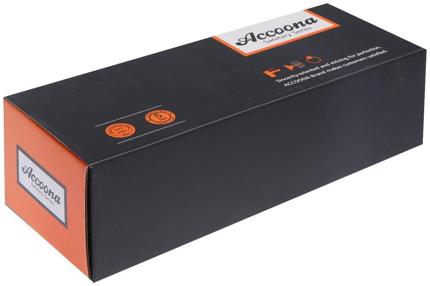 Смеситель для ванны Accoona A7166K, однорычажный, дивертор в корпусе, 35 см, зеленый