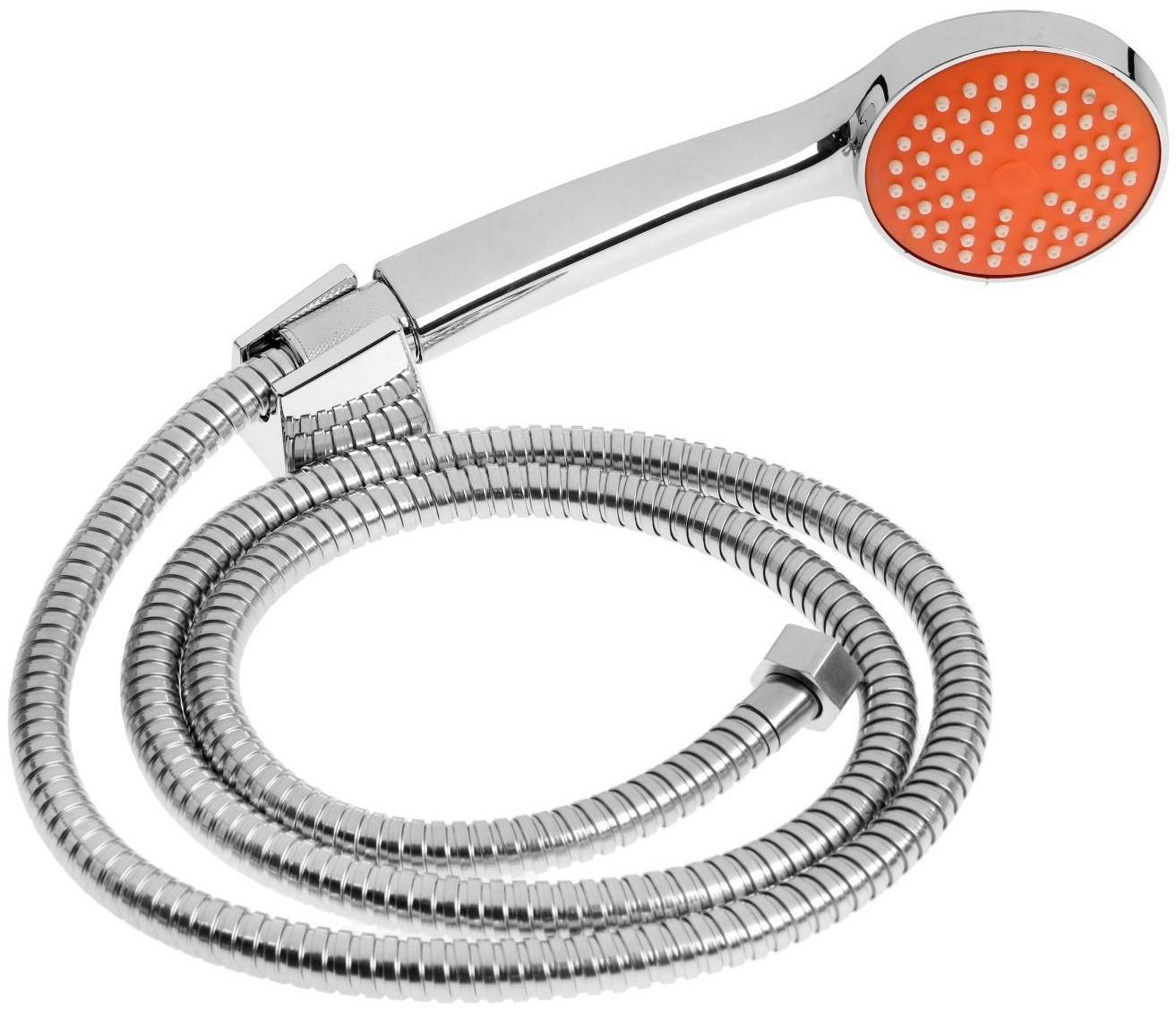 Смеситель для ванны Accoona A7166P, однорычажный, дивертор в корпусе, 30 см, оранжевый