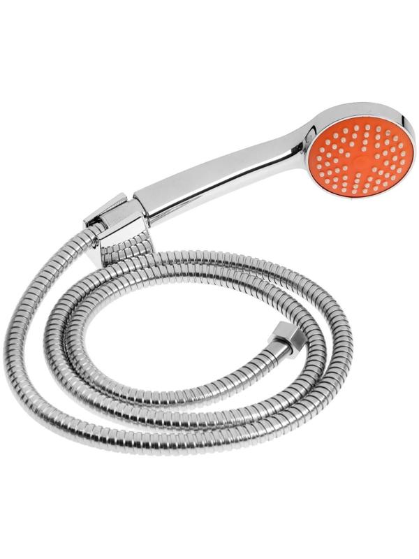 Смеситель для ванны Accoona A7166P, однорычажный, дивертор в корпусе, 30 см, оранжевый