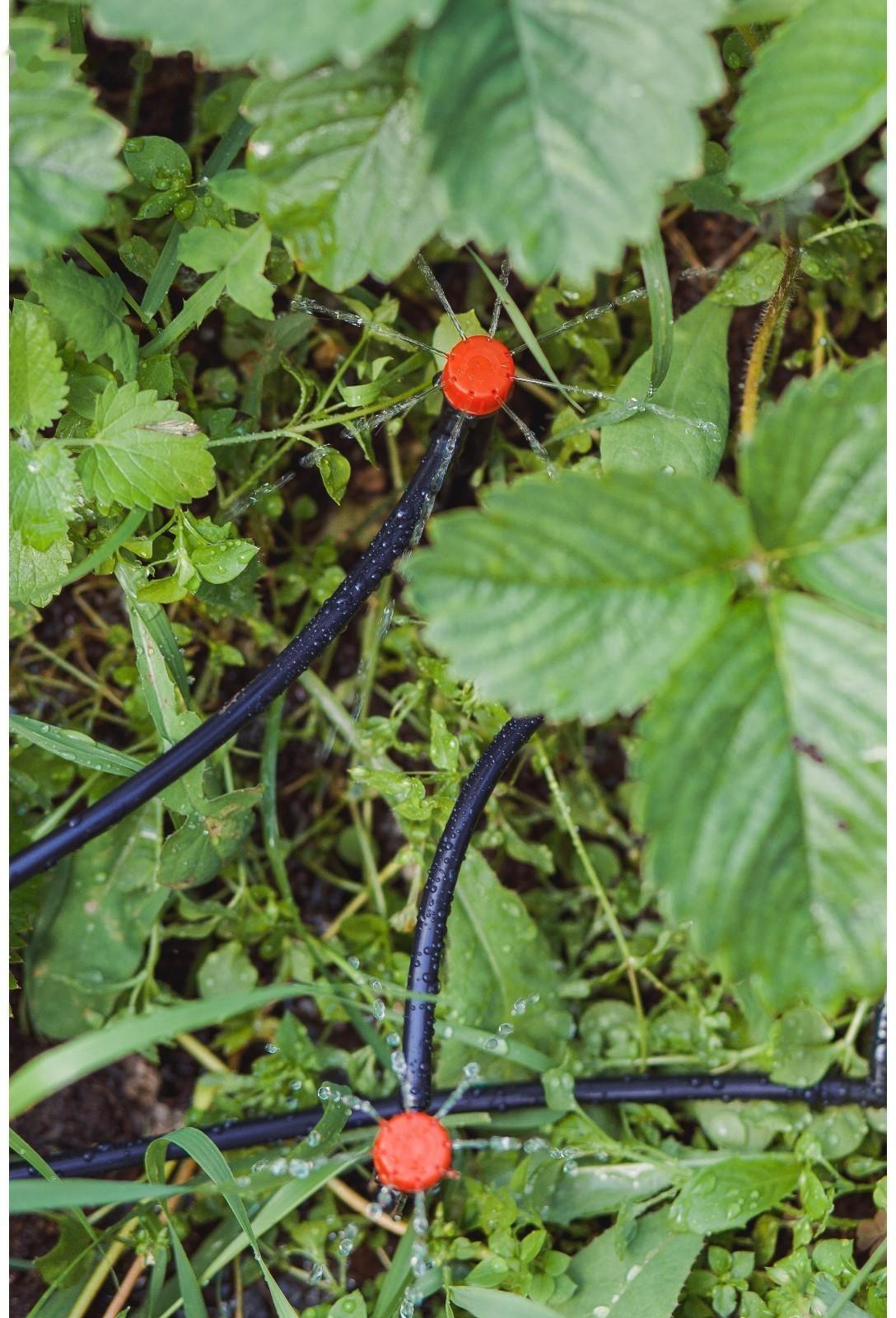 Форсунка-ороситель разбрызгивающая для капельного полива, с пикой, пластик